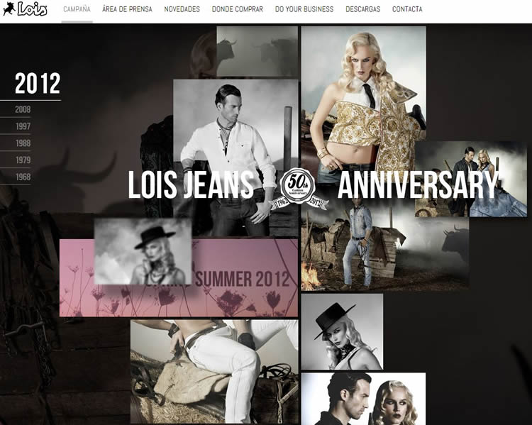 Lois Jeans is an inspiring HTML5 Website