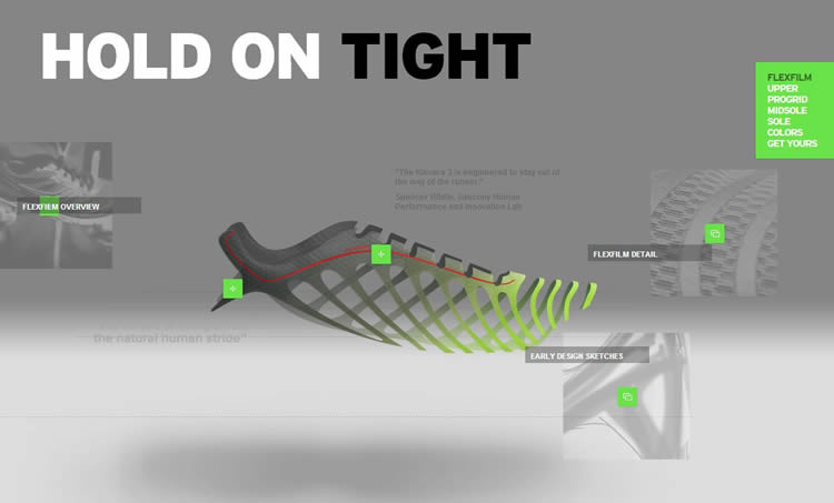 Saucony Kinvara 3 is a Creative and innovative HTML5 Website