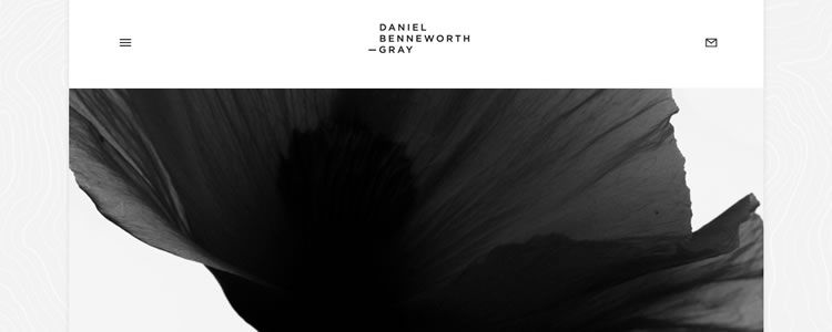 inspiration Daniel Benneworth-Gray example modern minimalist web design