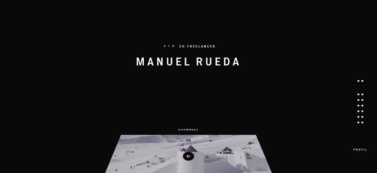 Manuel Rueda modern minimal design web site inspiration example
