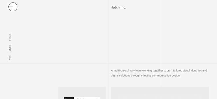 Hatch Inc modern minimal design web site inspiration example