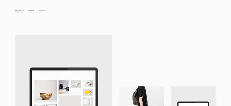 Cory Gibbons modern minimal web design site inspiration example